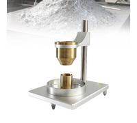 Misuratore di portata a imbuto in acciaio inossidabile, misuratore di scorrevolezza per polveri con imbuti da 2,5 mm e 5,0 mm, set completo di accessori per applicazioni(Brass,2.5+5.0mm)