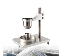 Misuratore di portata a imbuto in acciaio inossidabile, misuratore di scorrevolezza per polveri con imbuti da 2,5 mm e 5,0 mm, set completo di accessori per applicazioni(Stainlesssteel,2.5+5.0mm)