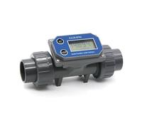 Misuratore di portata a turbina ad alta precisione con grande capacità di flusso, display digitale LCD in PVC elettronico for l'irrigazione Errore basso(Without cable,DN25)