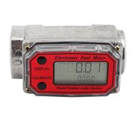 Misuratore di Portata A Turbina Digitale,15-120L / Min Combustibile Benzina Contalitri Digitale Per Misurare ,Cherosene,Benzina 1 pollice NPT(Rosso)