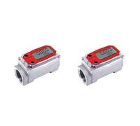 Misuratore di portata a turbina digitale da 2 pezzi da 1 pollice Display digitale con contatore NPT Misuratore di portata del carburante for misurare l'olio motore-AT30