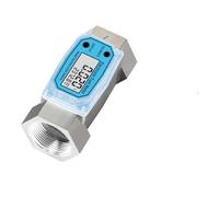 Misuratore di portata a turbina digitale in alluminio, filettatura 3/4", 1 ", 1,5 ", 2 ", flussometro elettronico del carburante per acqua, diesel e liquido(1-inch-G1 tubo)