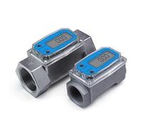 Misuratore di portata a turbina digitale K24 tester di flusso chimico for benzina diesel cherosene Sensore NPT strumento di misurazione del liquido controcorrente(44-point meter)