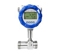 Misuratore di portata a turbina elettromagnetica ad alta precisione SS304 con display digitale LCD, uscita impulsi 4-20 mA RS485 Con alta sensibilità(DN6)