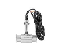 Misuratore di portata a turbina in acciaio inossidabile liquido Sensore di flusso d'acqua Impulso olio diesel Misuratore di portata Opzioni di unità versatili(DN10 pulse NPN)