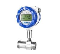 Misuratore di portata a turbina Segnale 4-20 mA Comunicazione RS485 Porta impermeabile in metallo Filettatura maschio Misuratore Letture precise(DN15)