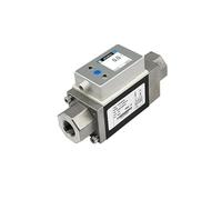Misuratore di portata a vortice 304SS | Rilevamento preciso della temperatura del flusso, uscite 4-20 mA/RS485/NPN/PNP(2-16L/min(Display Temp) NPN(G3/8))