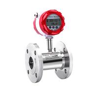Misuratore di portata ad alta precisione con display LCD, impulso 4-20 mA, misuratore di portata a turbina for latte, benzina, diesel e metanolo Rileva acqua, gasolio(DN40)