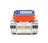 Misuratore Di Portata Con Display Digitale A Celle A Secco Elettronico LCD In Acciaio Inossidabile Sensore Flusso D'acqua For Irrigazione Fattoria/giardino Stabile Ed Efficiente(DN50,Male thread)