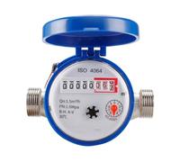 Misuratore di portata d'acqua digitale ad alta pre Contatore dell'acqua fredda a rotore Puntatore combinato meccanico ad ala rotante digitale da tavolo for acqua domestica giardino