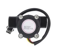 Misuratore di portata d'acqua digitale ad alta pre Sensore di flusso d'acqua del flussometro Flusso 1-30L 2.0 Interruttore sensore YF-S201(Zwart)