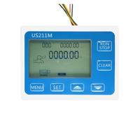 Misuratore di portata d'acqua digitale con lettore di sensori di flusso d'acqua Hall in acciaio inossidabile SUS304 G1" USS-HS10TA 3-50L/min Opzioni di unità versatili(Controller)