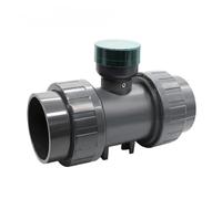 Misuratore di portata d'acqua digitale in PVC con display LCD, sensore di portata del tubo di uscita RS485 for l'irrigazione Letture precise(DN40)