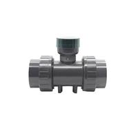 Misuratore di portata d'acqua digitale in PVC con display LCD Sensore for tubi resistente alcalino acido con uscita RS485 for irrigazione(ZJPVC-LCD-DN50)