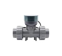 Misuratore di portata d'acqua digitale in PVC con display LCD Sensore for tubi resistente alcalino acido uscita RS485 for irrigazione,Compatibilità(ZJPVC-LCD-DN32)