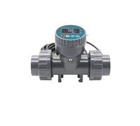 Misuratore di portata d'acqua digitale in PVC con display LCD, uscita RS485, sensore for tubi resistente agli acidi e alcali for l'irrigazione(ZJPVC-LCD-DN32)