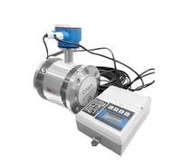Misuratore di portata d'acqua, Misuratore di portata elettromagnetico in acciaio inossidabile Display remoto Misuratore di portata magnetico 4-20mA RS485 Flusso acido delle acque reflue(DN40 SS304)