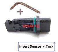 Misuratore di portata d'aria di massa Sensore Maf + cacciavite per Volkswagen Golf Passat B6 Transporter T5 Jetta Caddy 038906461B / 0281002531