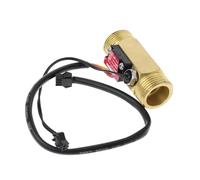 Misuratore di portata dell'acqua, Flussostato 'acqua Con Sensore Di Flusso G3/4" Con Rilevamento A Temperatura For Misuratori Di Portata Hall Con Guscio In Rame Con Sensore Di Liquido