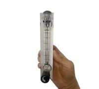 Misuratore Di Portata Dell'acqua LZM-15T Con Valvola Di Controllo, Rotametro A Pannello PMMA, Maschio BSP Da 1/2", 0,2-2/2-18 LPM, 1 Pezzo, For Il Monitoraggio Del Flusso Trasparente(10-100 LPH)