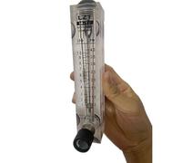 Misuratore Di Portata Dell'acqua LZM-15T Con Valvola Di Controllo, Rotametro A Pannello PMMA, Maschio BSP Da 1/2", 0,2-2/2-18 LPM, 1 Pezzo, For Il Monitoraggio Del Flusso Trasparente(0.5-4 LPM)