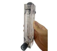 Misuratore Di Portata Dell'acqua LZM-15T Con Valvola Di Controllo, Rotametro A Pannello PMMA, Maschio BSP Da 1/2", 0,2-2/2-18 LPM, 1 Pezzo, For Il Monitoraggio Del Flusso Trasparente(16-160 LPH)