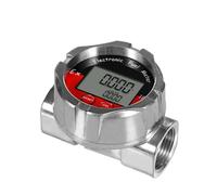 Misuratore di portata dell'acqua, Strumento di misurazione del flussometro carburante a olio combustibile Misuratore portata impermeabile multiuso,per acqua e benzina(White)