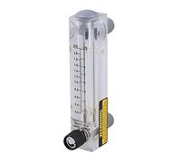 Misuratore di portata dell'acqua tipo pannello, flussometro liquido acrilico da 0,3-3 GPM e 1-11 LPM con manopola regolabile (filettatura esterna da 1/2", filettatura interna da 1/4")