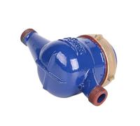 Misuratore di portata digitale, Contatore For Acqua Fredda In Metallo For La Casa Da Giardino, Tavolo Bagnato Con Flusso D'acqua Singolo, Misura 20 Mm Misurazione accurata(2)