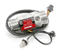 Misuratore di portata digitale Contatore in acciaio inossidabile Hall con sensore di flusso d'acqua con rilevamento della temperatura del nastro esterno a 6 punti Interfaccia G3/4 B6