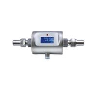 Misuratore di portata elettromagnetico compatto filettato Sensore d'acqua digitale in linea Controllo remoto a infrarossi for la misurazione delle condotte Facile da configurare(DN15)