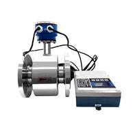 Misuratore di portata elettromagnetico DN50-DN100 for acque reflue, misuratore 24 V CC con display LCD Letture precise(DN100 carbon steel)