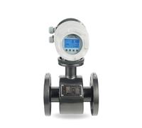Misuratore di portata elettromagnetico industriale con display LCD Sensore flusso del fluido dell'acqua liquida digitale Alta Sensibilità(DN32,AC220V)