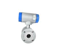 Misuratore di portata elettromagnetico intelligente con display digitale DN10-DN25 Misuratori di portata for acque reflue e acqua di mare 4-20 mA RS485 Letture precise(DN20 silver)
