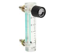 Misuratore di portata for gas e ossigeno in acrilico da 0-3 l/min, 93 mm, con valvola di controllo, connettore in metallo, ottone nichelato acrilico da 0,1 MPa(0.1-1.5L per Min93mm)