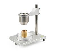 Misuratore di Portata Hall, Misuratore di Densità delle Polveri con Imbuto in Acciaio Inossidabile da 2,5 E 5 Mm, Angolo Dell'imbuto di 60° E Altezza della Staffa Regolabile, per Uso
