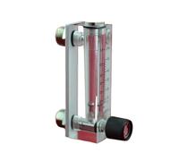 Misuratore di portata in acrilico montato su pannello LZM-6T con valvola regolazione e connettore base(20-200ml PM for gas)
