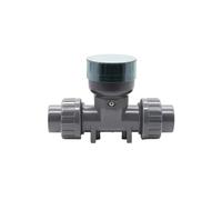 Misuratore di Portata Misuratore di portata d'acqua digitale in PVC con display LCD Sensore for tubi resistente alcalino acido con uscita RS485 for irrigazione(ZJPVC-LCD-DN25)