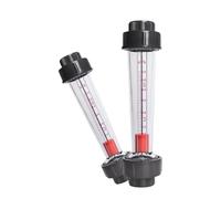 Misuratore di portata rotametro in plastica LZS-32, 1 pezzo, flangia filettata in linea, flussometro a zona variabile per il trattamento dell'acqua, resistenza alla corrosione(LZS-32 1-10m-h,Femmina