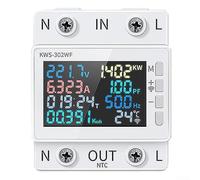 Misuratore di potenza 2P 63A con programmazione basata su APP e condivisione multi utente per Tuya KWS 302WF KWS 302L montato su guida DIN (KWS-302WF)