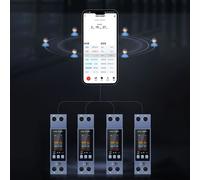 Misuratore di Potenza AC Smart WiFi KWS303WF 40A per Uso Commerciale Casa e Luce