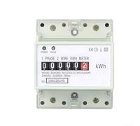 Misuratore di potenza digitale 230 V 5 (100) A con indicazione di impulsi e isolamento ottico per pannelli elettrici industriali guida DIN