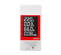 Misuratore di potenza display LCD Din Rail per dati di tensione e corrente in te