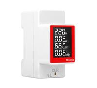 Misuratore di potenza display LCD Din Rail per dati di tensione e corrente in te