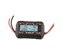 Misuratore di potenza RC200A con display retroilluminato multifunzione che mostra tensione, corrente, watt e ampere ore per l'uso in sistemi solari e campi automobilistici (100A)