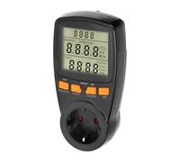 Misuratore di potenza secondaria con display LCD e batteria integrata, carico massimo: 3680 W, 230 V~, 50 Hz, spina Schuko (tipo F), IP20, nero