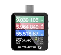Misuratore di potenza USB C Tester USB C, multimetro USB 0-50V 0-6A PD3.1 QC5.0 Misurazione bidirezionale ad alta precisione Tensione Capacità Corrente Voltmetro Amperometro Tester digitale per
