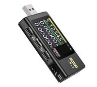 Misuratore di potenza USB Cs, tester di tipo Cs Csurrent DeteCstor Fast Csharge Trigger strumento di analisi batteria CsapaCsity Energy Csounter misurazione dell'ondulazione PD ProtoCsol (nero)