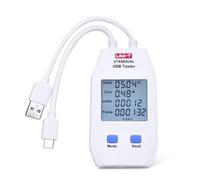 Misuratore di potenza USB UNI-T UT658DUAL Tipo A e Tipo C Multimetro di tensione e corrente per prodotti digitali Capacità di ricarica con archiviazione dati