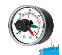 Misuratore di pressione Aqua Filtration Dispositivo per il flusso 'acqua della piscina termale - Strumento di precisione per analizzatore impermeabile con interfaccia filettata da un quarto di pol